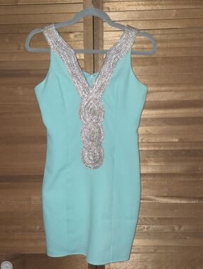 💥SUMMER END SALE💥Pink Lily Turquoise Mini Dress